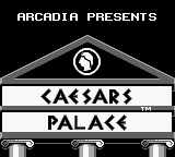 Caesars Palace title screen for GameBoy